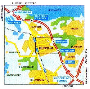 route naar Bussum
